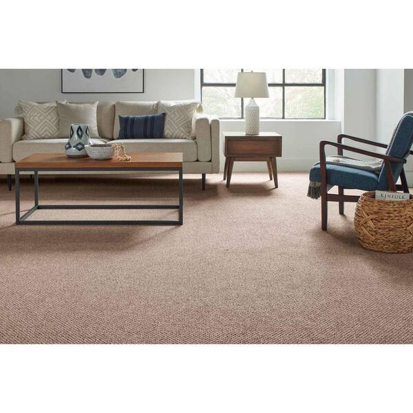 Falhurst  - Great Smokies - Brown 24 oz. Polyester Pattern Installed Carpet