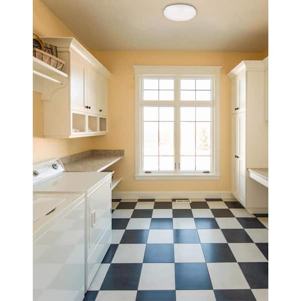 75-Watt White Integrated LED Flush Mount