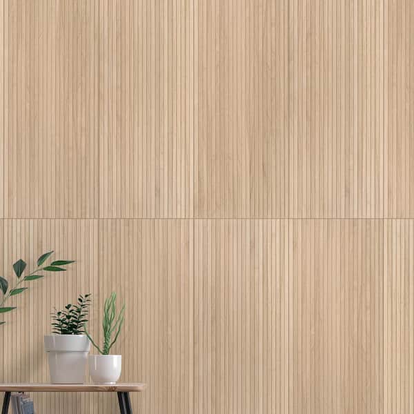 UrbanSlat Natural 16 in. x 48 in. Matte Ceramic Wall Tile (15.51 sq. ft./Case)