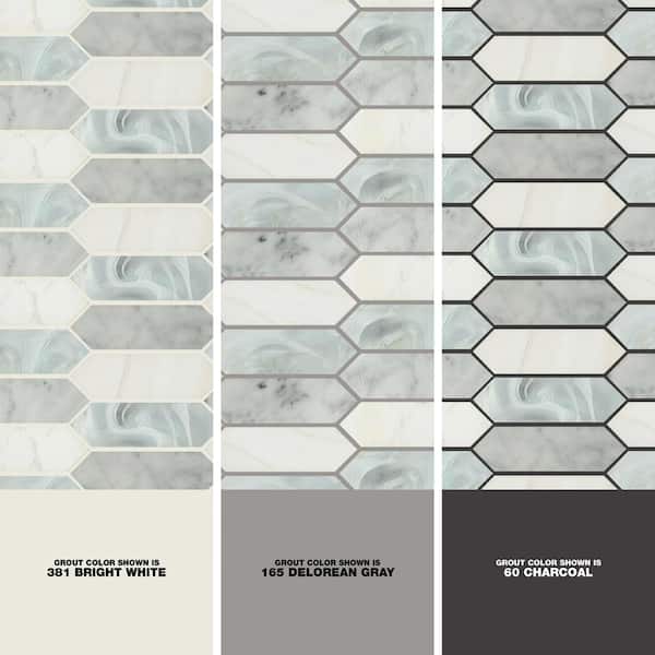 Cienega Springs 11 in. x 14.63 in. Mixed Glass Patterned Look Wall Tile (14.4 sq. ft./Case)