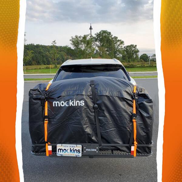 500 lbs. Capacity XL Hitch Mount Cargo Carrier Set w/Folding Shank and 2 in. Raise Includes Cargo Bag Net Straps Locks