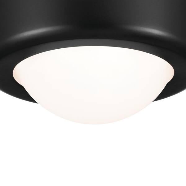 Tibbi 5.5 in. 1-Light Black Integrated LED Modern Hallway Flush Mount Ceiling Light