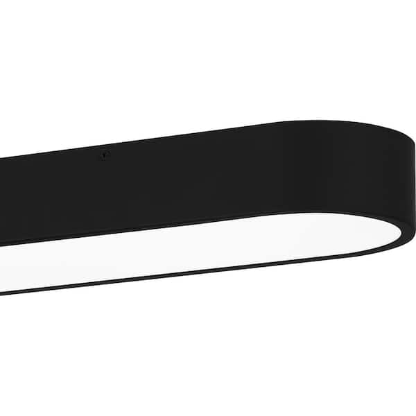 Juniper 23.75 In. Matte Black Integrated LED Flush Mount