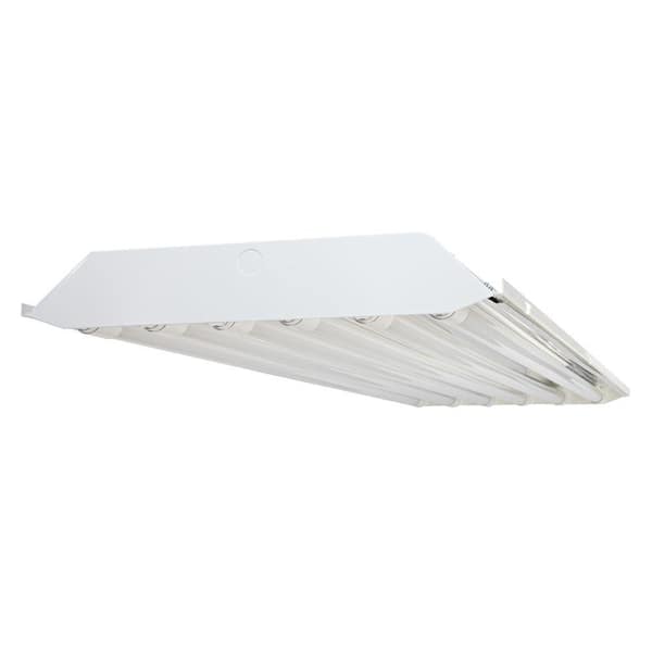 4 ft. 6-Light T8 LED White High Bay Light, 5000K