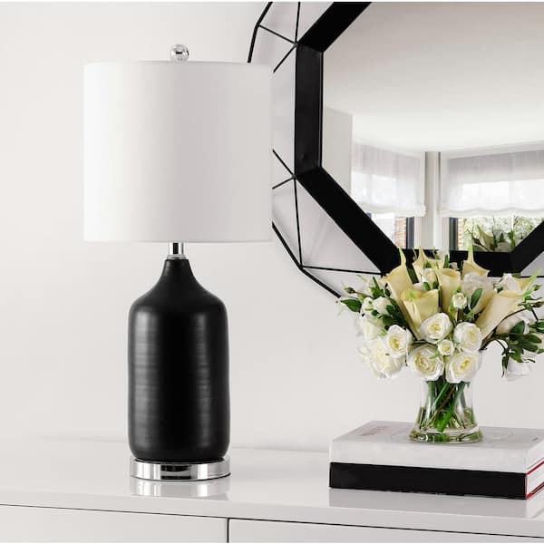 Bergen 27 in. Black Table Lamp with USB Port