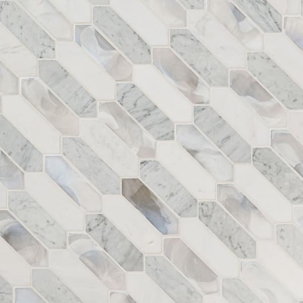 Cienega Springs 11 in. x 14.63 in. Mixed Glass Patterned Look Wall Tile (14.4 sq. ft./Case)