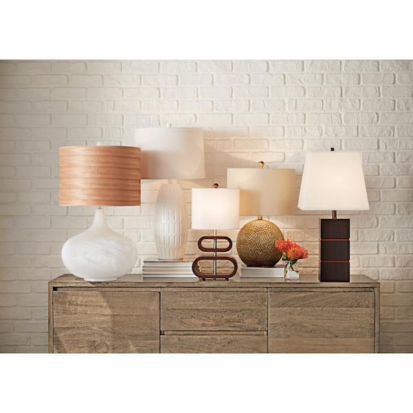 Rhythm 19.5 in. Walnut Table Lamp