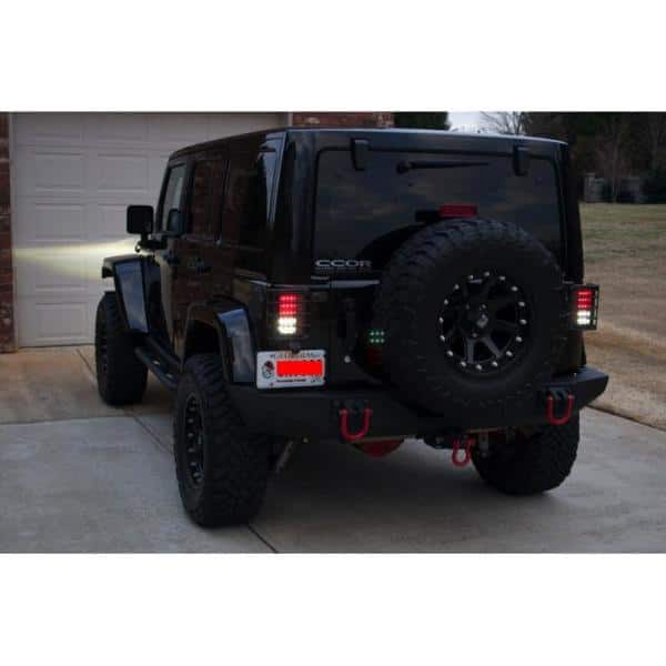 Jeep Wrangler (JK JKU) 07-18 LED Tail Lights - Black