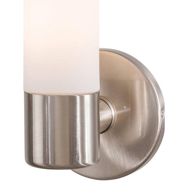 Saber 1-Light Brushed Nickel Wall Sconce
