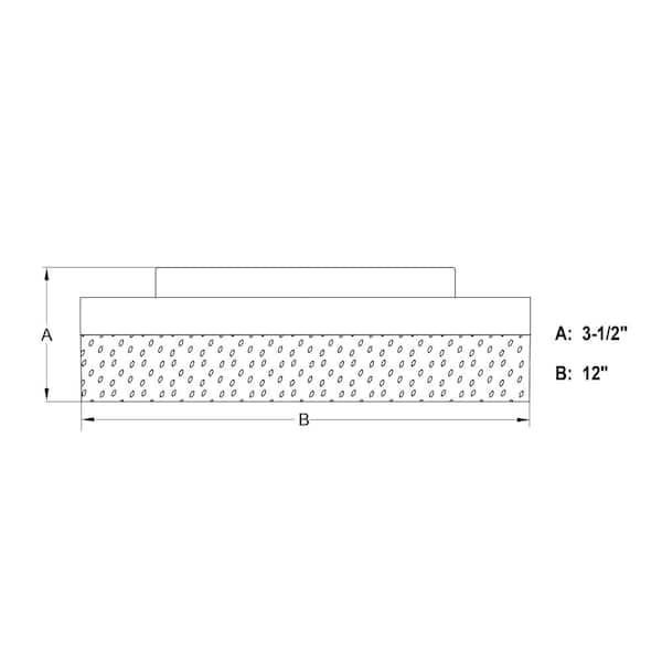 Vaughn 12 in. W Integrated LED Chrome Flush Mount Ceiling Light Fixture Clear Bubble Acrylic Shade