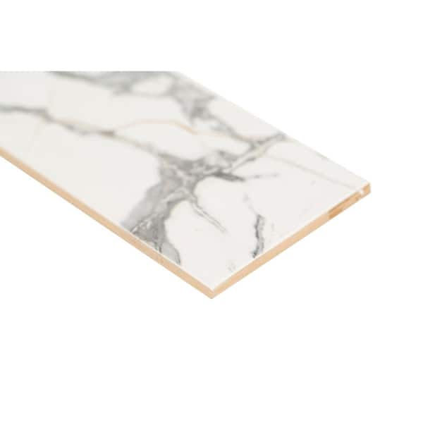 Lockson Mix 4 in. x 16 in. Glossy White Ceramic Wall Tile (17.22 sq. ft./Case)