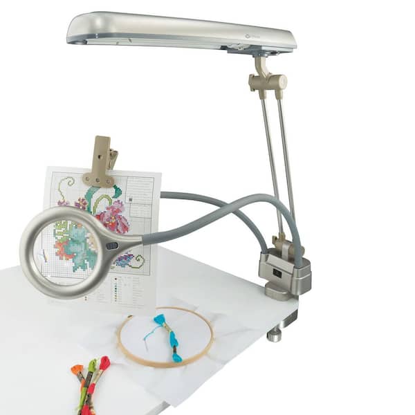 60 in. Silver 24-Watt Ultimate 3- in-1 Craft Lamp