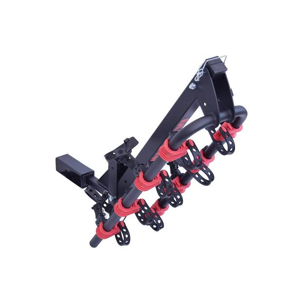 RunWay Max 4-Bike Carrier 33 lbs. Capacity Hitch Mount Rack 2 in. Hitch