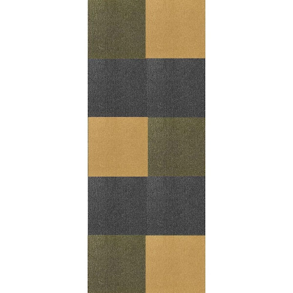 DIP Residential/Commercial Manzanilla Green 19.7 in. x 19.7 Loose Lay Carpet Tile (4 Tiles/Case) 10.7 sq. ft.