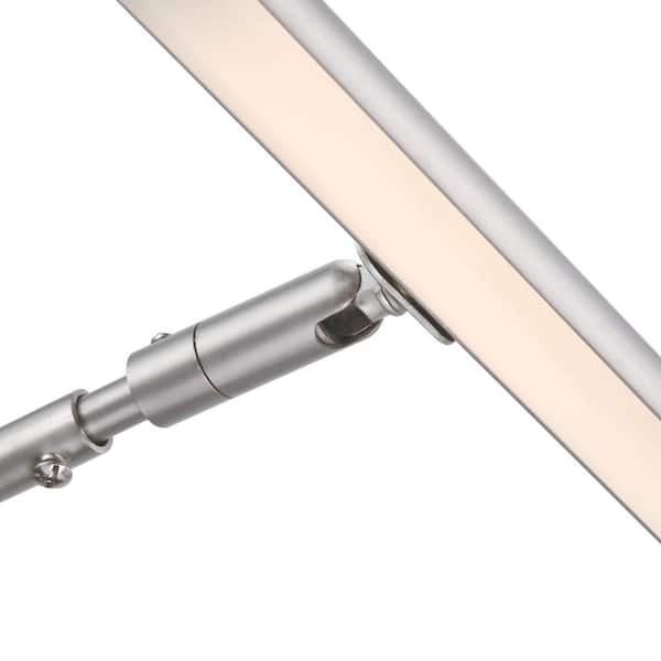 7 in. 2-Watt Brushed Nickel Adjustable Integrated LED Picture Light, 3000K