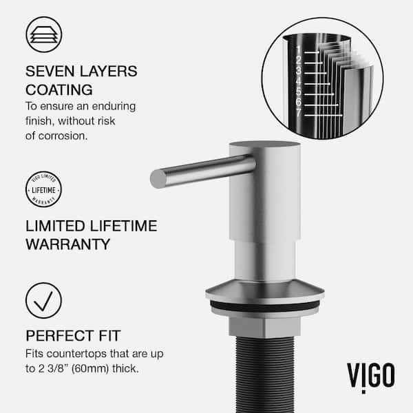 Bolton Kitchen Soap Dispenser in Stainless Steel