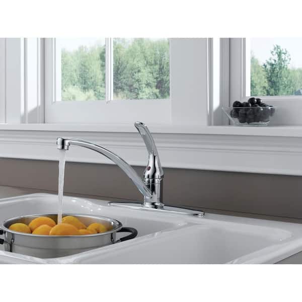 Foundations Single-Handle Standard Kitchen Faucet in Chrome