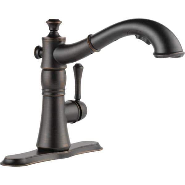 Cassidy Single-Handle Pull-Out Sprayer Kitchen Faucet In Venetian Bronze