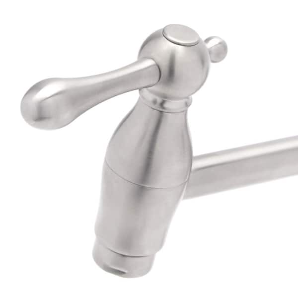 Lyndhurst Wall Mounted Pot Filler in Brushed Nickel