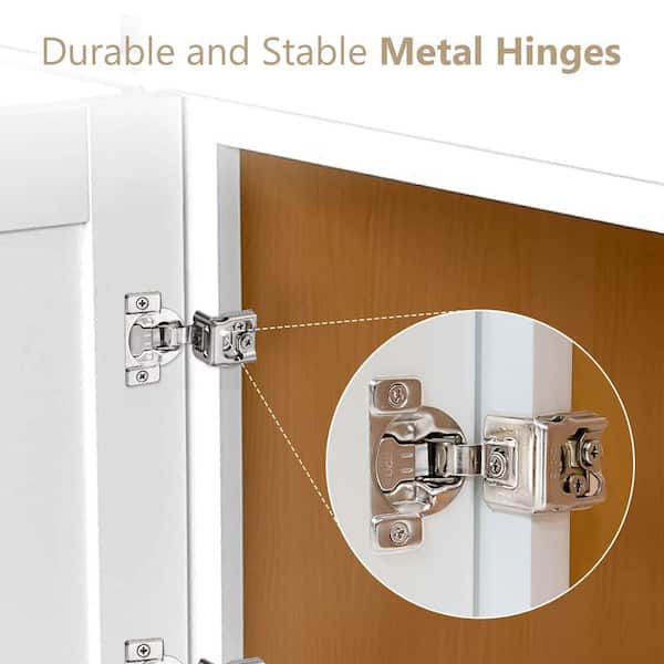 30-in W X 24-in D X 96-in H in Shaker Grey Plywood Ready to Assemble Floor Wall Pantry Kitchen Cabinet