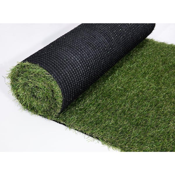 26 in. x 36 ft. Green Artificial Grass Runner Rug