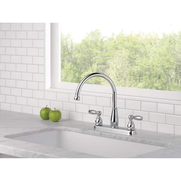Foundations 2-Handle Standard Kitchen Faucet in Chrome