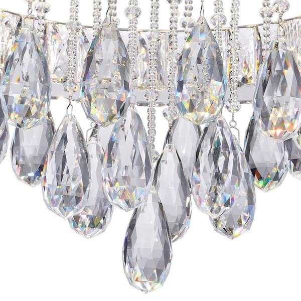 Veil LED Flush Mount With Chrome Finish