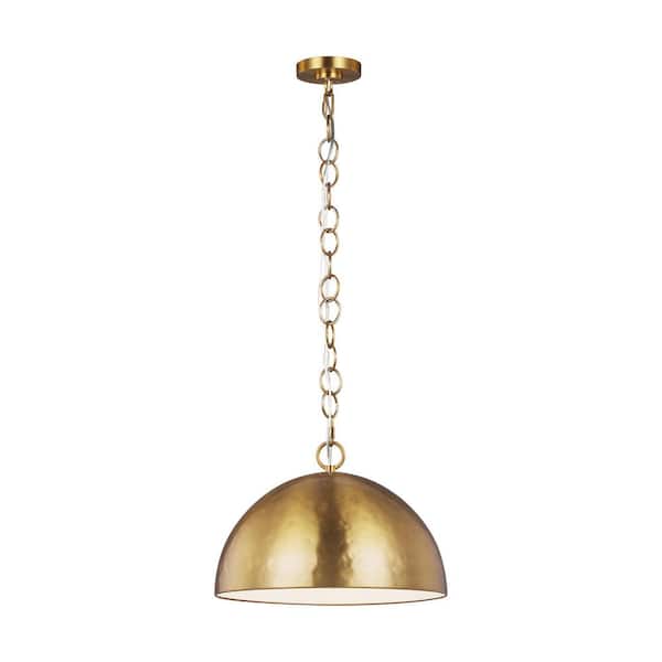 Whare 1-Light Burnished Brass Medium Pendant