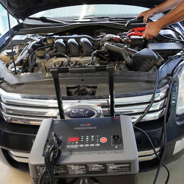 DSR ProSeries 330-Amp 6-Volt/12-Volt/24-Volt Wheeled Power Supply, Battery Charger, and Engine Starter