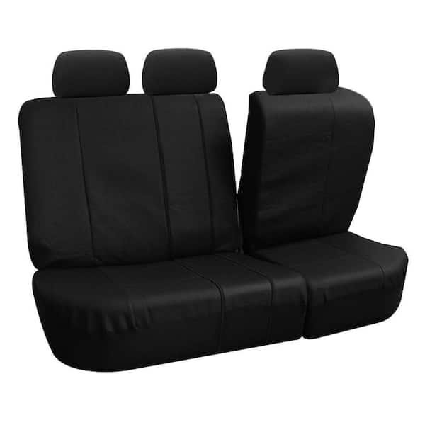Deluxe Leatherette 47 in. x 23 in. x 1 in. Full Set Seat Covers