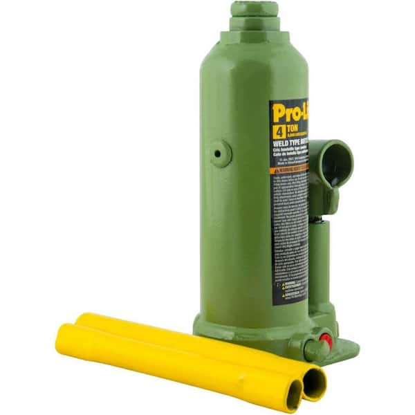 4-Ton Capacity Welded Bottle Jack with Side Pump