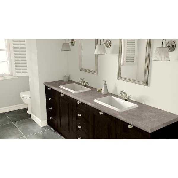 5 ft. x 12 ft. Laminate Sheet in Benjamin Grey with Premium Antique Finish