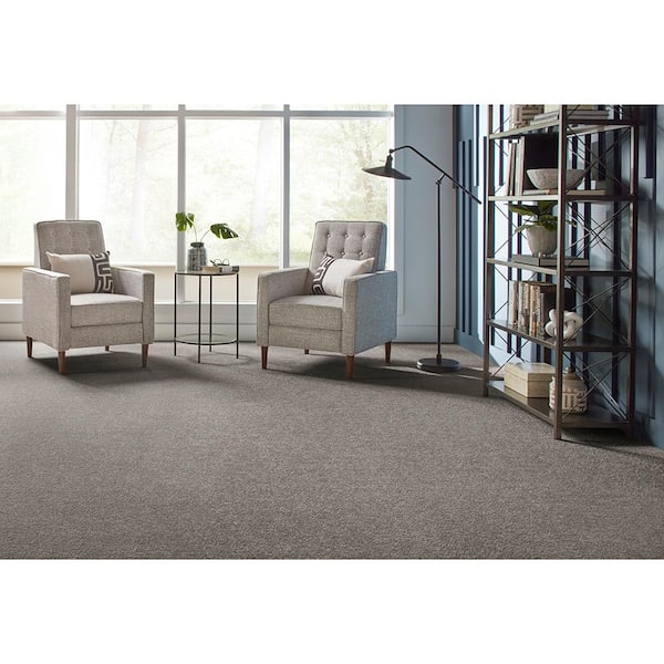 Gemini I - Cannon - Gray  38 oz. Polyester Texture Installed Carpet
