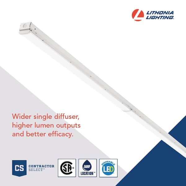 MNSS 96 in. 128-Watt Equivalent Integrated LED White Strip Light Fixture 4000K