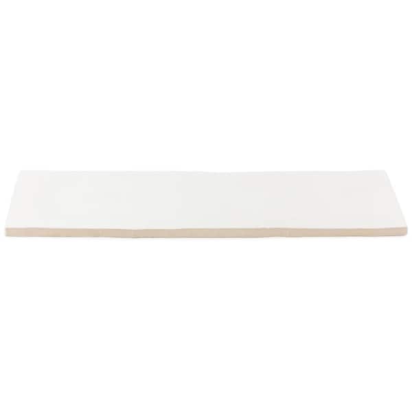 Strait White 3 in. x 12 in. Matte Ceramic Subway Wall Tile (22-Pieces 5.38 sq. ft. / Case)