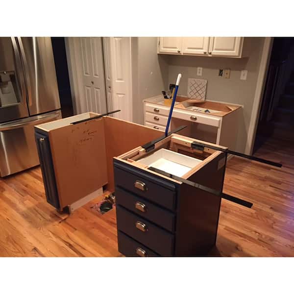 Harmony Left 24 in. Black Hidden Countertop Bracket