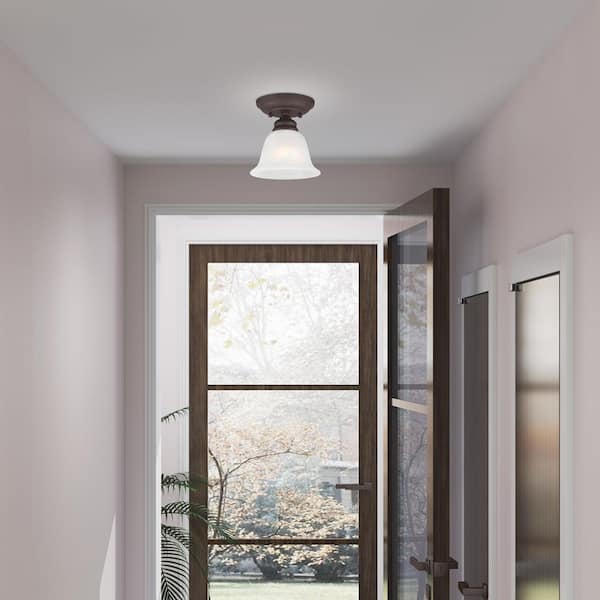 Essex 1 Light Bronze Semi Flush Mount