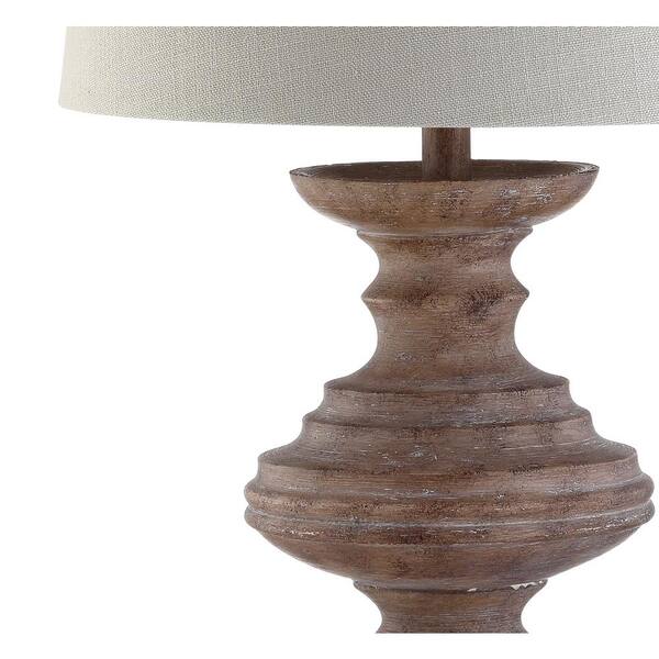 Scarlett 26.5 in. Brown Resin Table Lamp