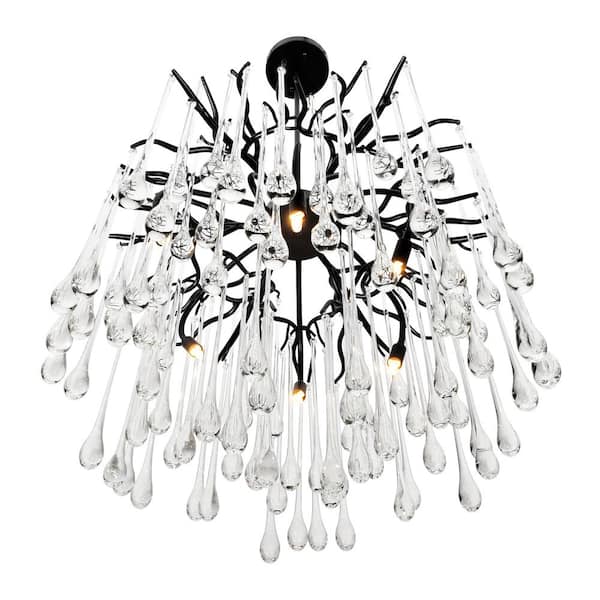 Anita 6 Light Chandelier With Black Finish