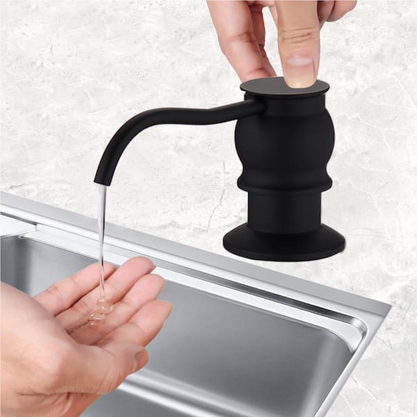 Kitchen Soap Dispenser in Matte Black