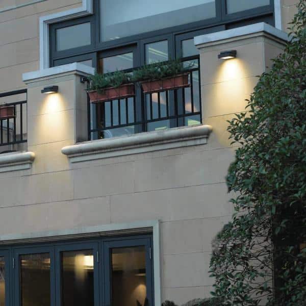 Bravo Collection 16-Light Graphite Grey Outdoor LED Surface Mount