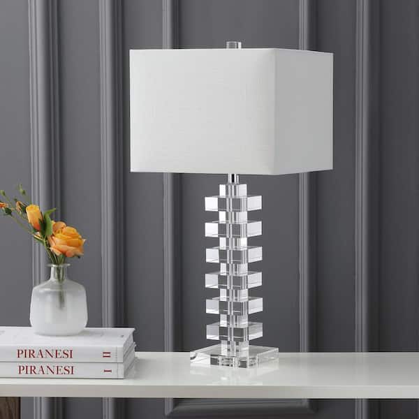 June 28 in. Clear Crystal Table Lamp