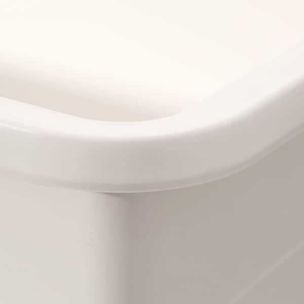 Utilatub Combo 40 in. x 24 in. 33 in. Polypropylene Floor Mount Utility Tub with Pull-Out Faucet in White