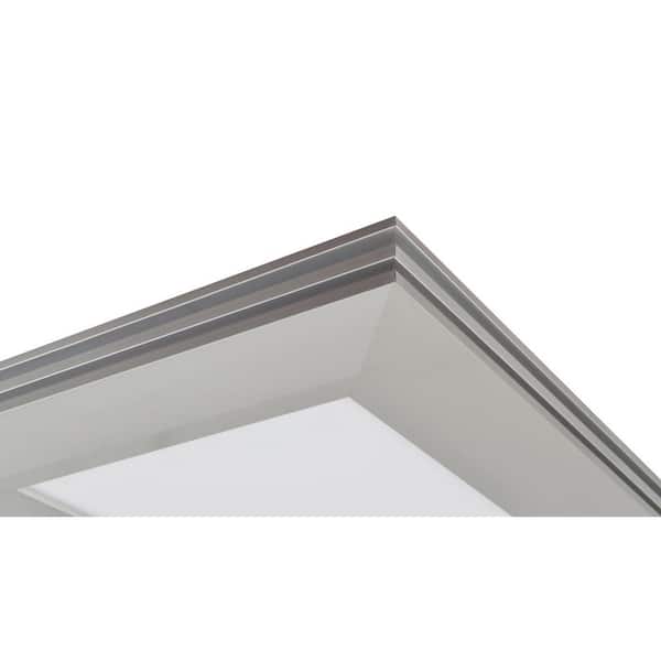 Sloane 27 in. 25.8-Watt Satin Nickel Integrated LED Flush Mount