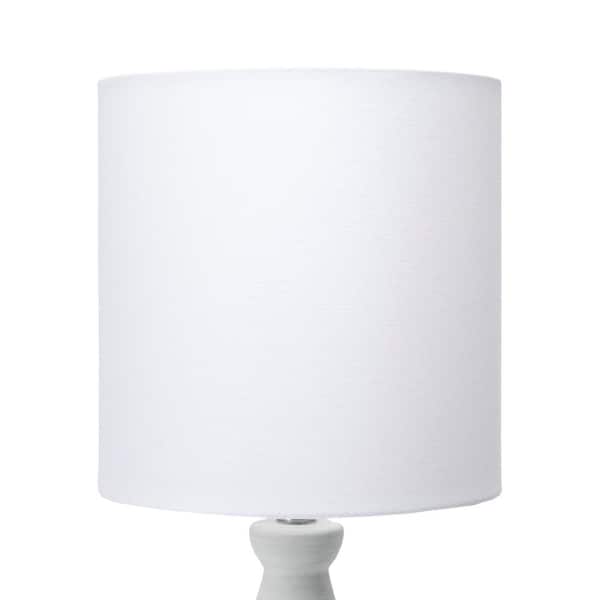 Magnolia 25 in. Green Coastal Table Lamp with Shade