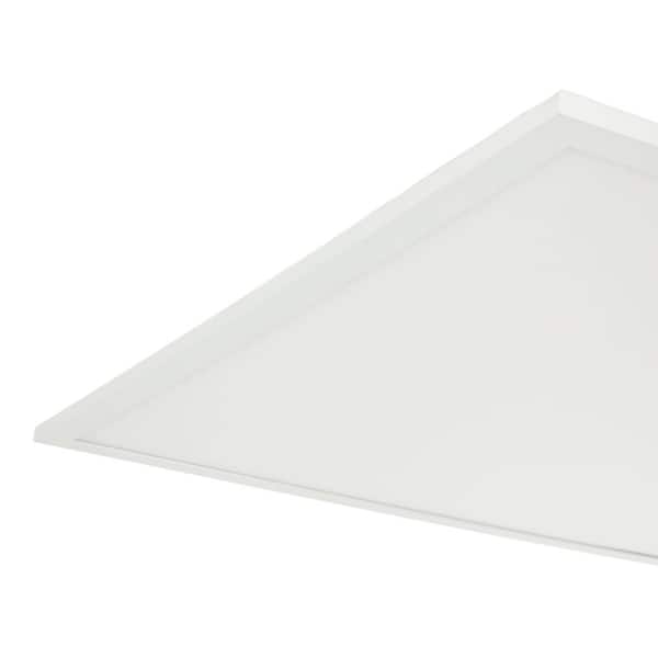2 ft. x 4 ft. White Integrated LED Flat Panel Troffer Light Fixture at 4700 Lumens, 4000K Cool White
