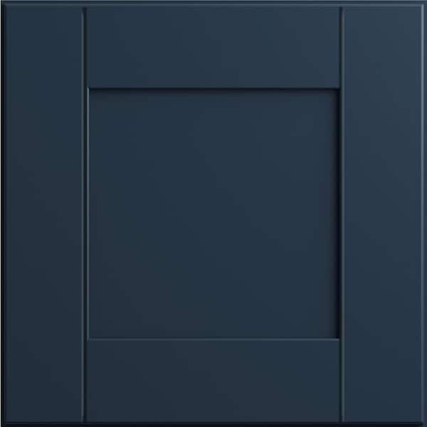 Richmond Valencia Blue Plywood Shaker Ready to Assemble Base Kitchen Cabinet Soft Close 36 in W x 24 in D x 34.5 in H