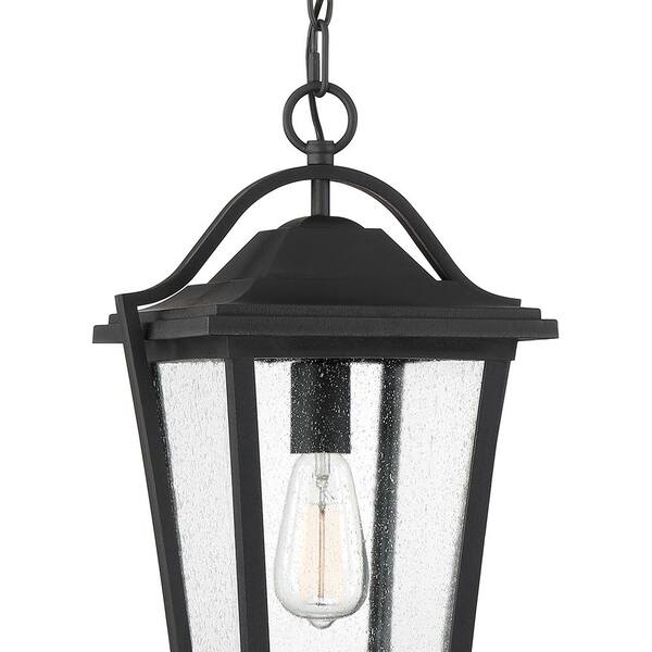 Dunham 1-Light Earth Black Outdoor Pendant Light
