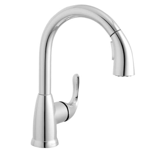 Dylan Single-Handle Pull-Down Sprayer Kitchen Faucet in Polished Chrome