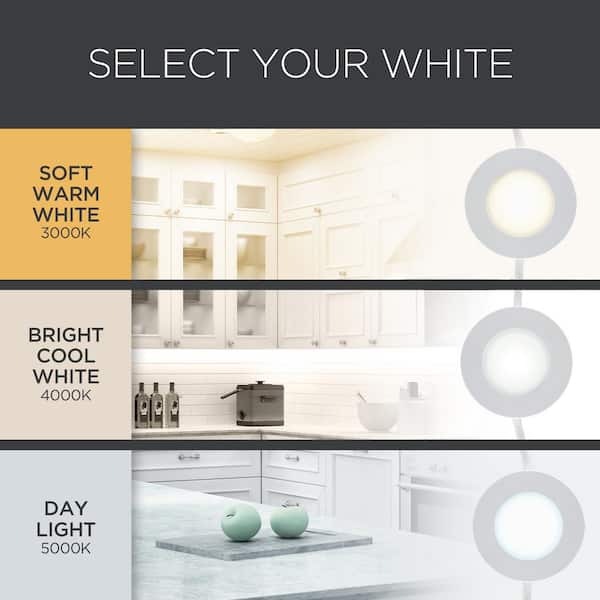 ProLink Plug-in LED Under Cabinet Puck Lights (5-Pack)